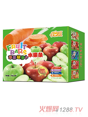 多嘉爱水果条横盒 苹果胡萝卜