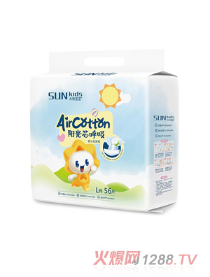 太阳宝宝阳光芯呼吸系列纸尿裤L码