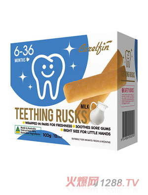 可儿芬磨牙棒饼干牛奶味