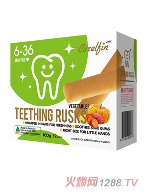 可儿芬磨牙棒饼干蔬菜味