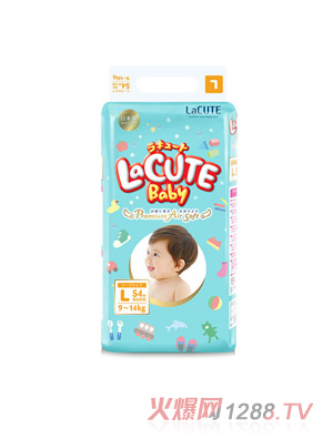 乐可爱日本原装新生儿纸尿裤-森林王子大号l54片(9-14kg)