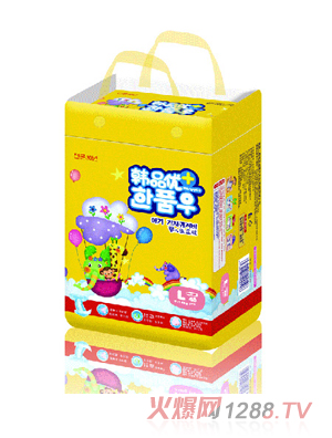 韩品优+纸尿裤L码48片装