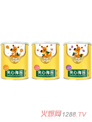 领婴坚果夹心海苔