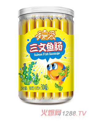 多嘉爱罐装鱼肠 三文鱼肠