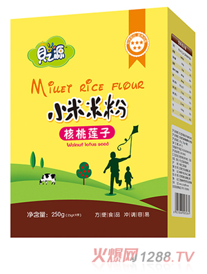 貝之源小米米粉 核桃蓮子 盒裝