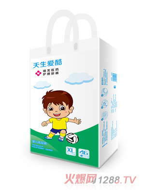 天生爱酷婴儿纸尿裤XL46
