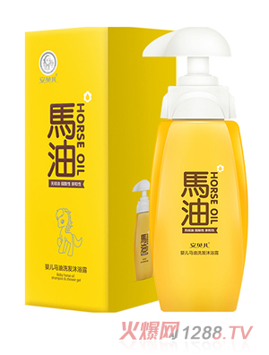 安貝兒嬰兒馬油沐浴露二合一