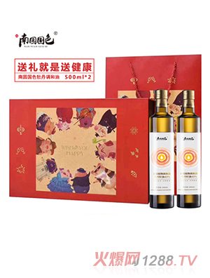 南園國色牡丹調和油金豬禮盒