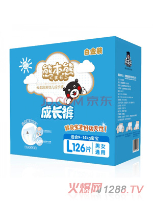 熊本熊鉑金裝學(xué)步褲L