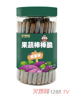 莱莱牛果蔬棒棒脆紫薯味