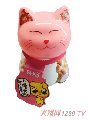 萌小逗卡通招财猫小馒头（牛奶）