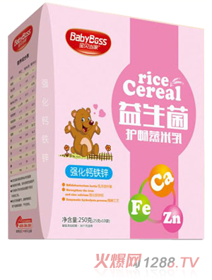 寶貝當家強化鐵鋅鈣益生菌護暢蒸米乳 盒裝