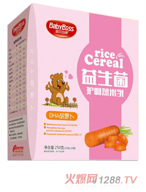 寶貝當家DHA胡蘿卜益生菌護暢蒸米乳 盒裝