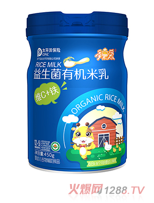 多嘉爱益生菌有机米乳 维C+铁