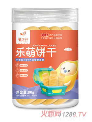 嬰之谷樂(lè )萌餅干-小米梨汁DHA藻油藜麥酥
