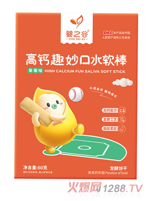 嬰之谷高鈣趣妙口水軟棒-草莓味