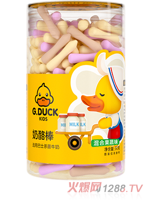 G.DUCK小黃鴨奶酪棒50g草莓味混合果蔬味新西蘭進(jìn)口原料美味營(yíng)養(yǎng)誠(chéng)招代理