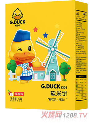 G.DUCK小黃鴨軟米餅 蘋果味