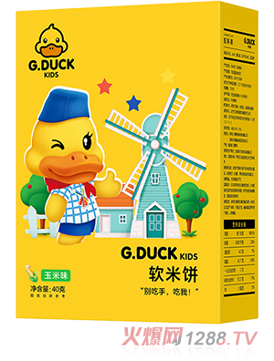 G.DUCK小黃鴨軟米餅 玉米味