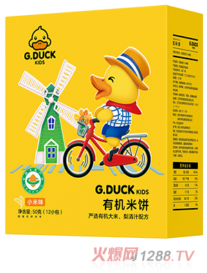 G.DUCK小黄鸭有机米饼 小米味