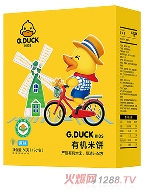 G.DUCK小黄鸭有机米饼 原味