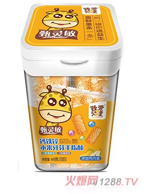 臻愛(ài)兒童鈣鐵鋅小米牙芽手指酥