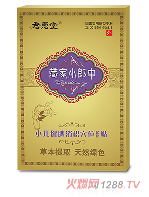 君惠堂藏家小郎中小兒健脾消積穴位保健貼 小盒