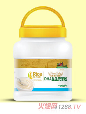 金诺贝婴DHA益生元多维果蔬淮山薏米红枣强化钙铁锌米粉800g