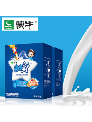 蒙牛未来星4段儿童成长配方牛奶粉400g盒青少年学生含钙益生元奶粉