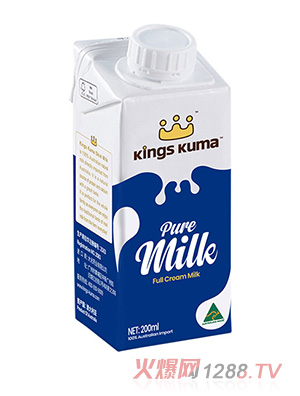 皇室澳玛儿全脂纯牛奶200ml