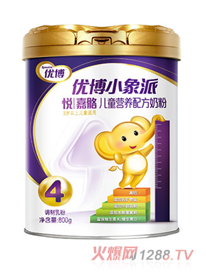 圣元优博小象派悦嘉骼儿童营养配方奶粉800g