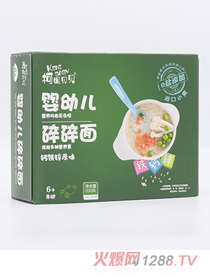 柯妮贝贝婴幼儿碎碎面-钙铁锌原味