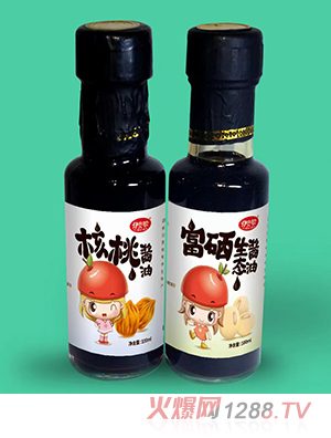 咿贝歌酱油 自然发酵营养丰富核桃酱油富硒生态酱油招商代理