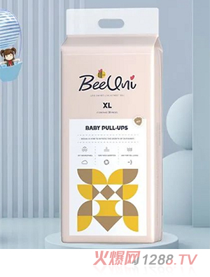 BeeUni必优妮婴儿拉拉裤 分层芯体设计立体护围弹性腰围尺码齐全