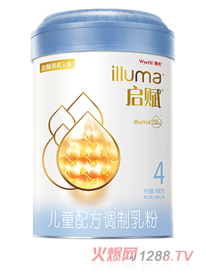 惠氏蓝钻启赋4段儿童奶粉