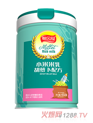 聰貝冠小米米乳-胡蘿卜配方罐裝