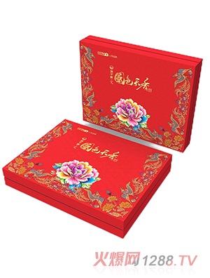 心上棉壓縮毛巾精品款-國色天香禮盒