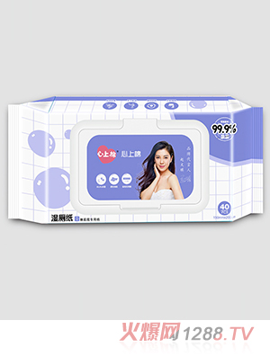 心上棉殺菌款濕廁紙40片裝
