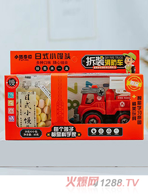 小豬泰德日式小饅頭 拆裝消防車(chē)