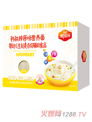 雅因乐钙铁锌原味营养面240g