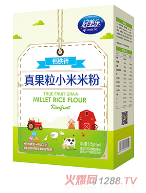 啟美樂(lè )真果粒小米米粉盒裝-鈣鐵鋅