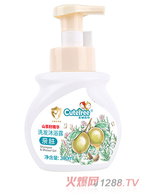 天使森林山茶籽精華洗發(fā)沐浴露 300ml
