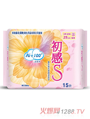 Ai+100初感S衛生巾日用15片