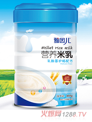 雅因兒乳酸菌護暢配方營(yíng)養米乳 桶裝