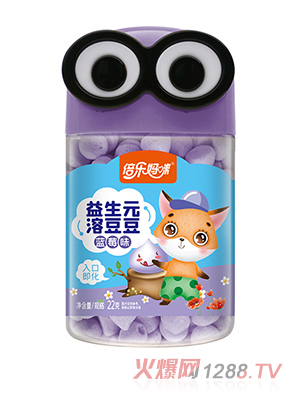 倍樂(lè)媽咪益生元溶豆豆-大眼萌罐藍(lán)莓味