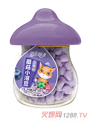 倍樂(lè)媽咪蘑菇小溶豆-藍(lán)莓味