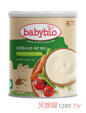 伴宝乐有机婴幼儿混合蔬菜大米米粉