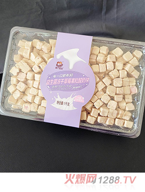 兩個(gè)寶貝益生菌凍干草莓果粒酸奶塊