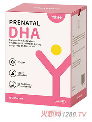 yekee益可宜孕妇卵磷脂DHA（牛奶味）
