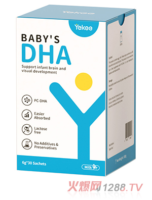 yekee益可宜儿童卵磷脂DHA（牛奶味）